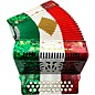 Rossetti 3112 31-Button Diatonic Accordion - GCF, Red to White to Green