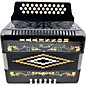Rossetti 3112 31-Button Diatonic Accordion - GCF, Black
