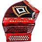 Rossetti 3112 31-Button Diatonic Accordion - GCF, Red