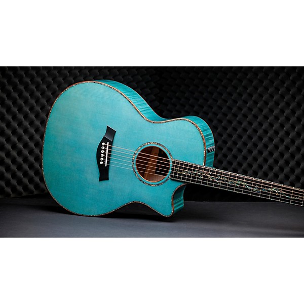 Taylor 2026 Catch Custom #23 C14ce Grand Auditorium Acoustic-Electric Guitar - Koi Blue