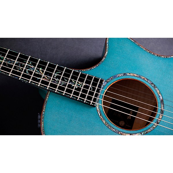Taylor 2026 Catch Custom #23 C14ce Grand Auditorium Acoustic-Electric Guitar - Koi Blue