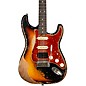 Fender Custom Shop 62 Color Over Color Stratocaster Heavy Relic Electric Guitar Master Built by Paul Waller Black over 3-Color Sunburst thumbnail
