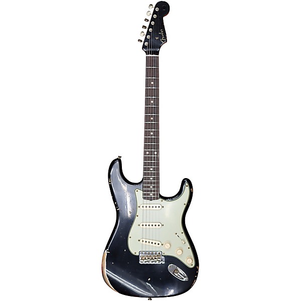 Fender Custom Shop Limited Edition 1960 Stratocaster Relic Electric Guitar Black