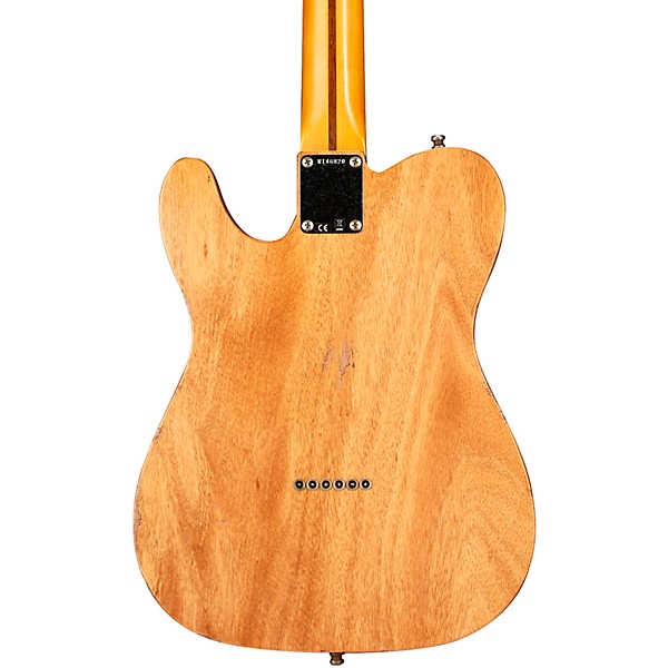 Fender Custom Shop Dual Stack HS Telecaster Relic Electric Guitar Sea Foam Green Sparkle Top with Natural Body