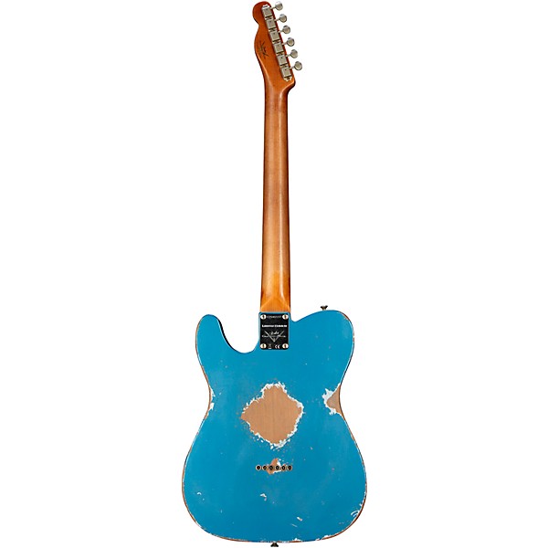 Fender Custom Shop Limited Edition Roasted Telecaster Pro Heavy Relic Electric Guitar Aged Lake Placid Blue