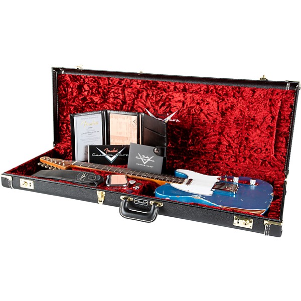 Fender Custom Shop Limited Edition Roasted Telecaster Pro Heavy Relic Electric Guitar Aged Lake Placid Blue