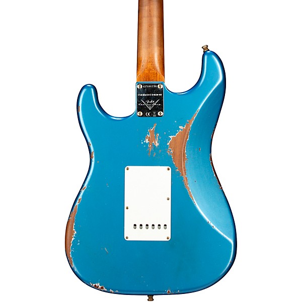 Fender Custom Shop Limited Edition Roasted Stratocaster Pro Heavy Relic Electric Guitar Aged Lake Placid Blue