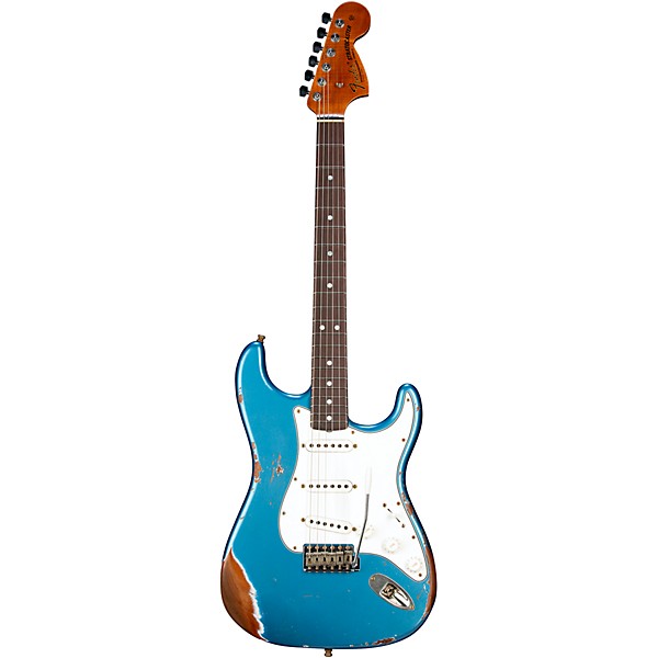 Fender Custom Shop Limited Edition Roasted Stratocaster Pro Heavy Relic Electric Guitar Aged Lake Placid Blue