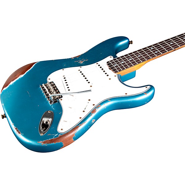 Fender Custom Shop Limited Edition Roasted Stratocaster Pro Heavy Relic Electric Guitar Aged Lake Placid Blue