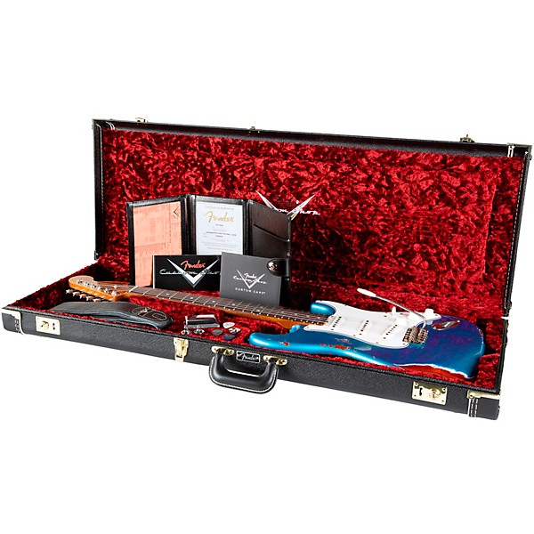 Fender Custom Shop Limited Edition Roasted Stratocaster Pro Heavy Relic Electric Guitar Aged Lake Placid Blue
