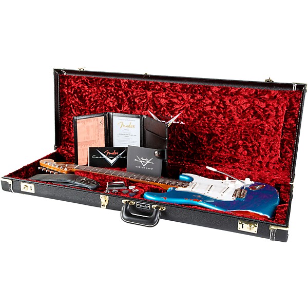 Fender Custom Shop Limited Edition Roasted Stratocaster Pro Heavy Relic Electric Guitar Aged Lake Placid Blue