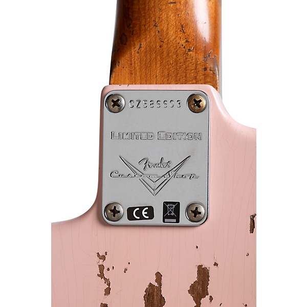 Fender Custom Shop Limited Edition Roasted Stratocaster Pro Heavy Relic Electric Guitar Shell Pink