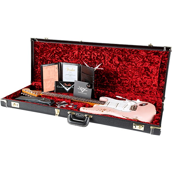 Fender Custom Shop Limited Edition Roasted Stratocaster Pro Heavy Relic Electric Guitar Shell Pink