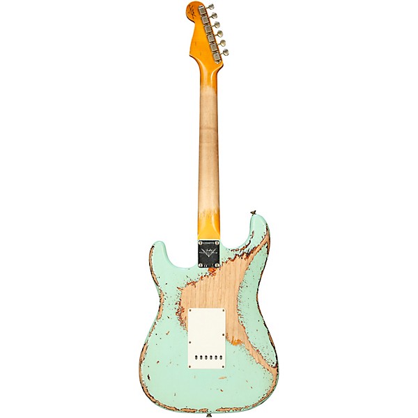 Fender Custom Shop 1961 Stratocaster Super Heavy Relic Electric Guitar Aged Surf Green over 3-Color Sunburst