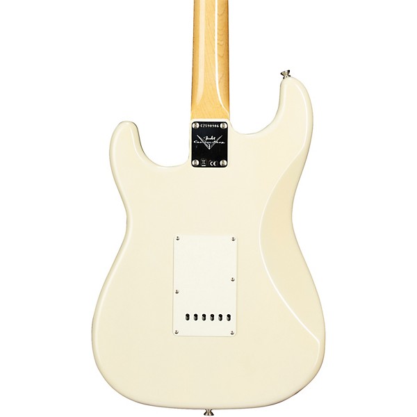 Fender Custom Shop 1966 Stratocaster DLX Closet Classic Electric Guitar Super Aged Olympic White