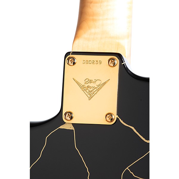 Fender Custom Shop Kintsugi Stratocaster NOS Electric Guitar Master Built by David Brown Black