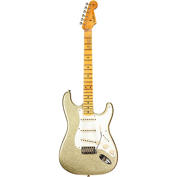 Fender Custom Shop Limited Edition 1956 Stratocaster Journeyman Relic Electric Guitar Gold Sparkle