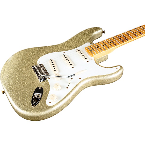 Fender Custom Shop Limited Edition 1956 Stratocaster Journeyman Relic Electric Guitar Gold Sparkle