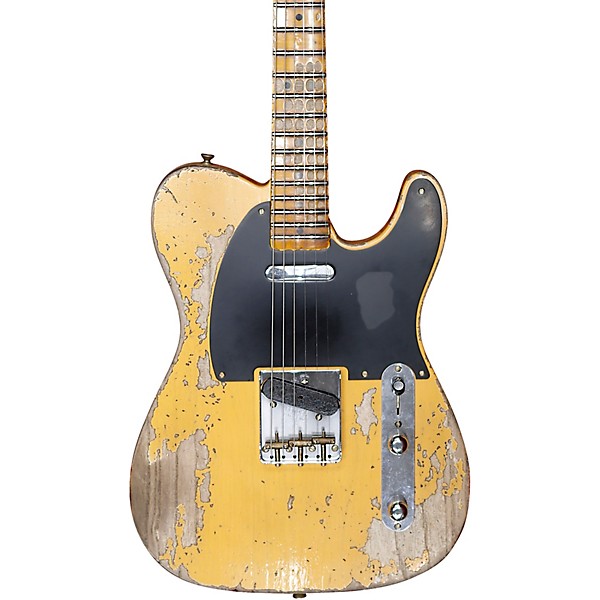 Fender Custom Shop 1952 Telecaster Super Heavy Relic Electric Guitar Aged Nocaster Blonde