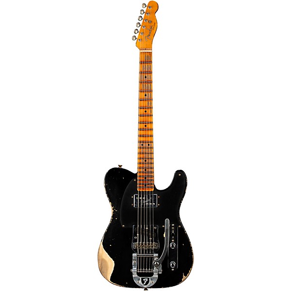 Fender Custom Shop CuNiFe Blackguard Telecaster Heavy Relic Electric Guitar Black