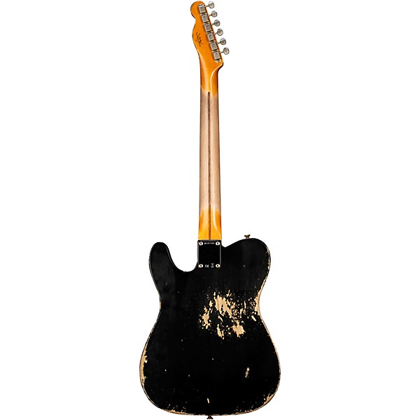 Fender Custom Shop CuNiFe Blackguard Telecaster Heavy Relic Electric Guitar Black