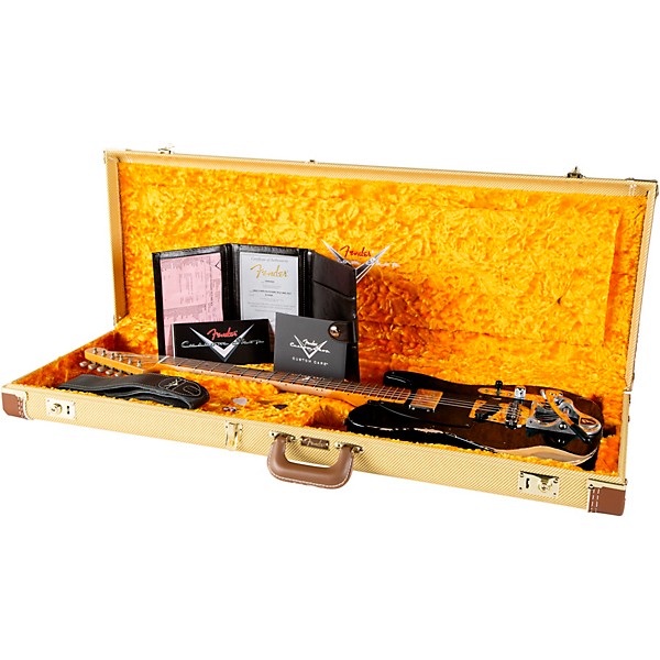 Fender Custom Shop CuNiFe Blackguard Telecaster Heavy Relic Electric Guitar Black