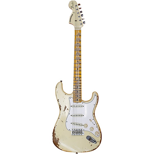 Fender Custom Shop 1969 Stratocaster Heavy Relic Electric Guitar Aged Vintage White