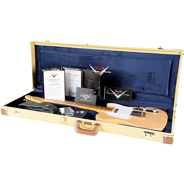 Fender Custom Shop 1958 Top-Load Telecaster Journeyman Relic Electric Guitar Super Aged Dirty White Blonde