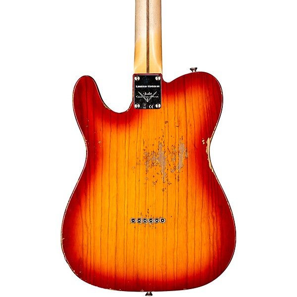 Fender Custom Shop Limited Edition '50s Thinline Telecaster Heavy Relic Electric Guitar Aged Cherry Sunburst