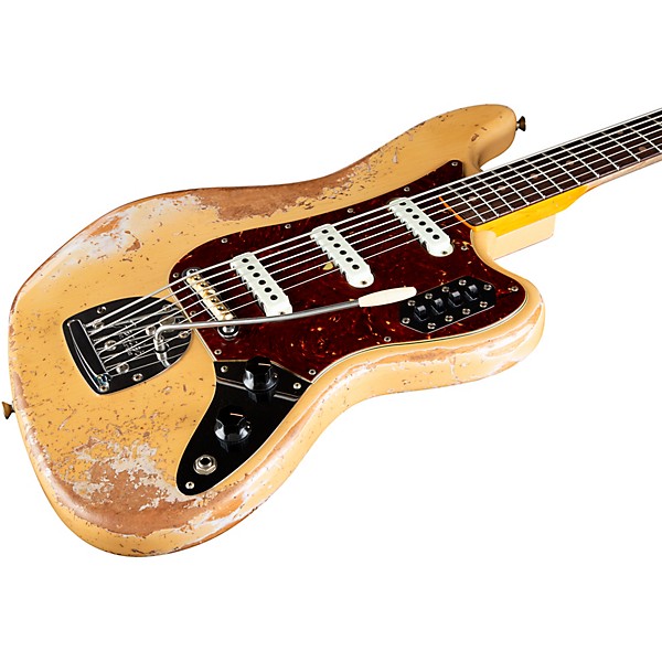 Fender Custom Shop 1962 Bass VI Super Heavy Relic Super Aged Desert Sand