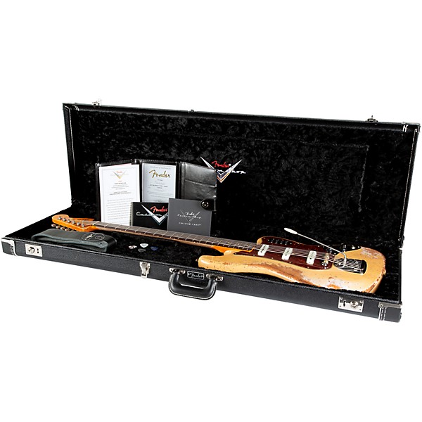 Fender Custom Shop 1962 Bass VI Super Heavy Relic Super Aged Desert Sand