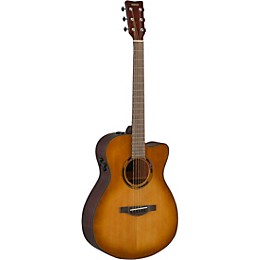 Yamaha TAS1 C TransAcoustic Concert Cutaway Acoustic-Electric Guitar - Sand Burst