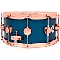 DW Collector's Series Maple/Mahogany Snare Drum With Copper Hardware - 14 x 6.5 in. Ocean Blue Hard Satin