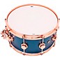 DW Collector's Series Maple/Mahogany Snare Drum With Copper Hardware - 14 x 6.5 in. Ocean Blue Hard Satin