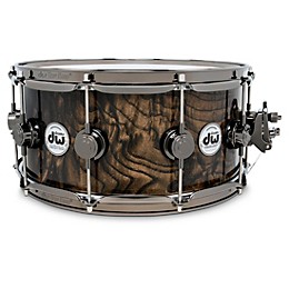 DW Collector's Series SSC Exotic Ashwood Current Snare Drum - 14 x 6.5 in. Deep Walnut Stain Lacquer