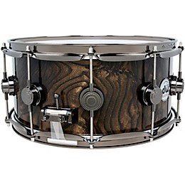 DW Collector's Series SSC Exotic Ashwood Current Snare Drum - 14 x 6.5 in. Deep Walnut Stain Lacquer