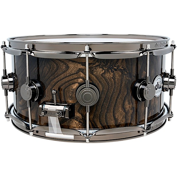 DW Collector's Series SSC Exotic Ashwood Current Snare Drum - 14 x 6.5 in. Deep Walnut Stain Lacquer