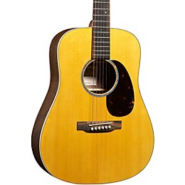 Martin D Jr E Walnut Dreadnought Acoustic-Electric Guitar - Natural