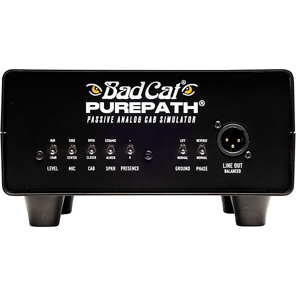 Bad Cat Purepath Passive Analog Cab Simulator With Mechanical Reactive Load - Black