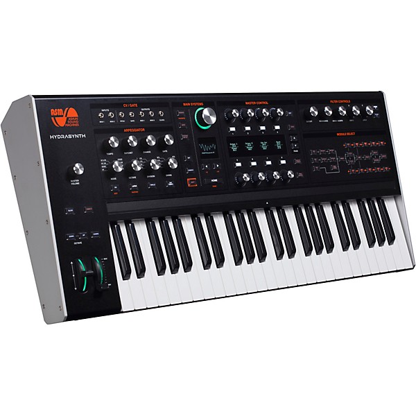 ASM Hydrasynth Keyboard 49-Key Wave Morphing Synthesizer - Black