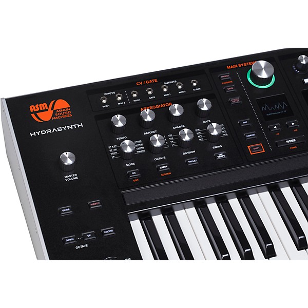 ASM Hydrasynth Keyboard 49-Key Wave Morphing Synthesizer - Black