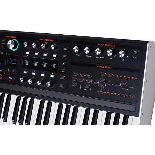 ASM Hydrasynth Keyboard 49-Key Wave Morphing Synthesizer - Black