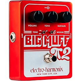 Electro-Harmonix Big Muff Pi 2 Fuzz Pedal With Tone Wicker - Red