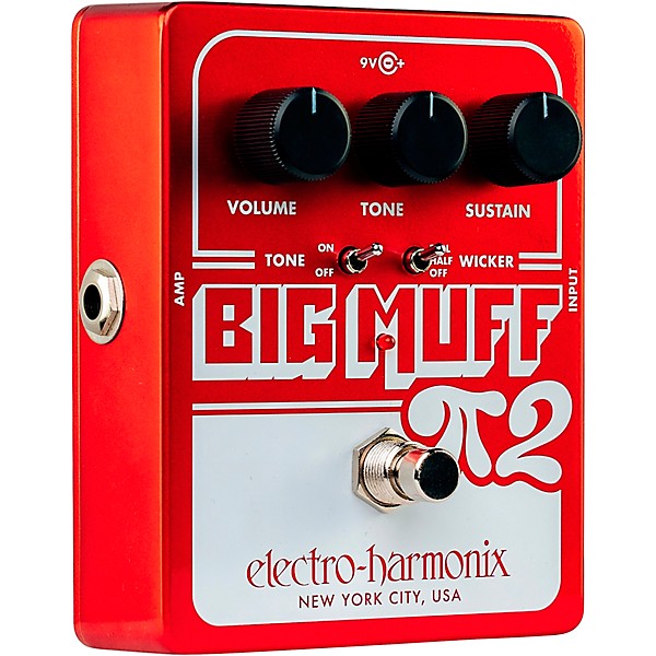 Electro-Harmonix Big Muff Pi 2 Fuzz Pedal With Tone Wicker - Red