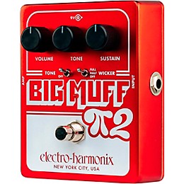 Electro-Harmonix Big Muff Pi 2 Fuzz Pedal With Tone Wicker - Red