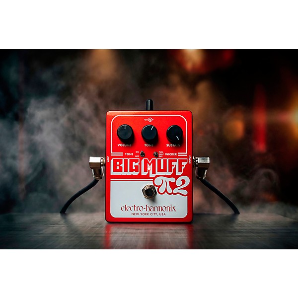 Electro-Harmonix Big Muff Pi 2 Fuzz Pedal With Tone Wicker - Red