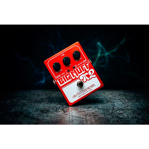 Electro-Harmonix Big Muff Pi 2 Fuzz Pedal With Tone Wicker - Red