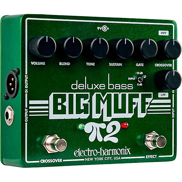 Electro-Harmonix Deluxe Bass Big Muff Pi 2 Fuzz Pedal - Green