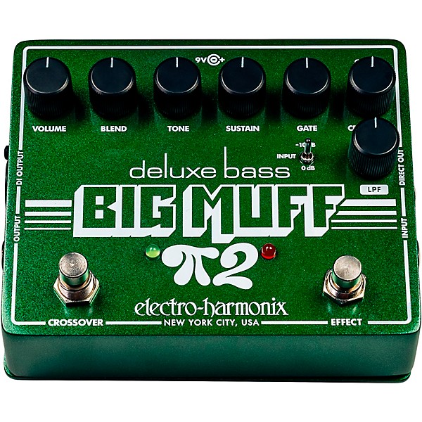 Electro-Harmonix Deluxe Bass Big Muff Pi 2 Fuzz Pedal - Green