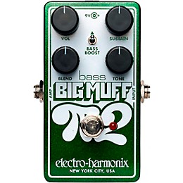 Electro-Harmonix Bass Big Muff Pi 2 Fuzz Pedal - Green